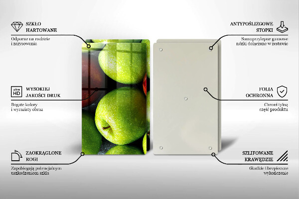 Glass worktop saver Juicy apples