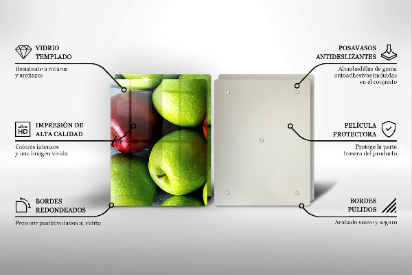 Glass worktop saver Juicy apples