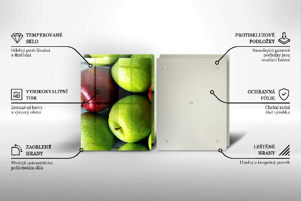 Glass worktop saver Juicy apples