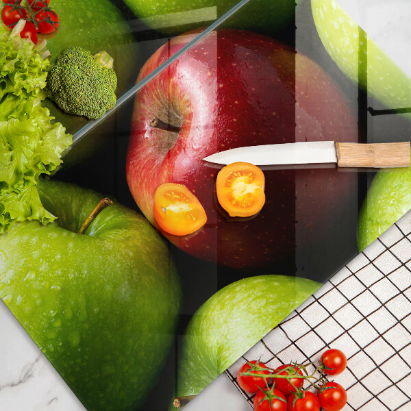 Glass worktop saver Juicy apples