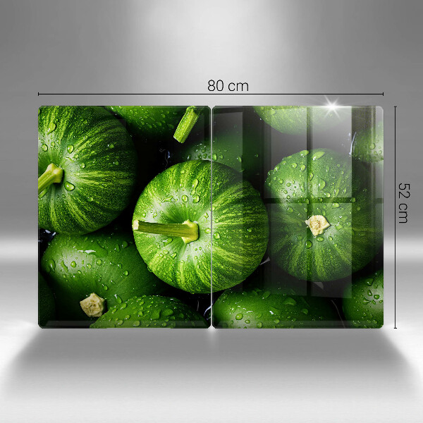 Glass worktop saver Green pumpkins