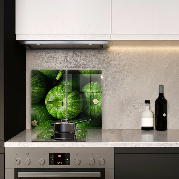 Glass worktop saver Green pumpkins