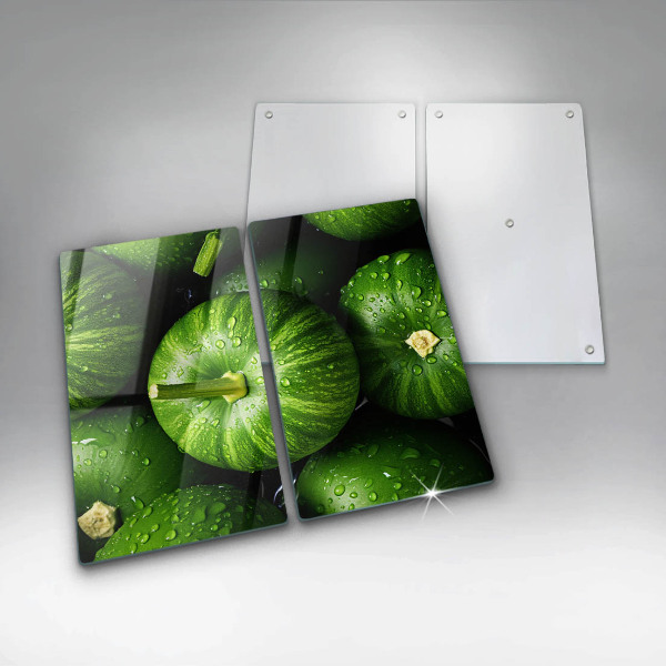 Glass worktop saver Green pumpkins