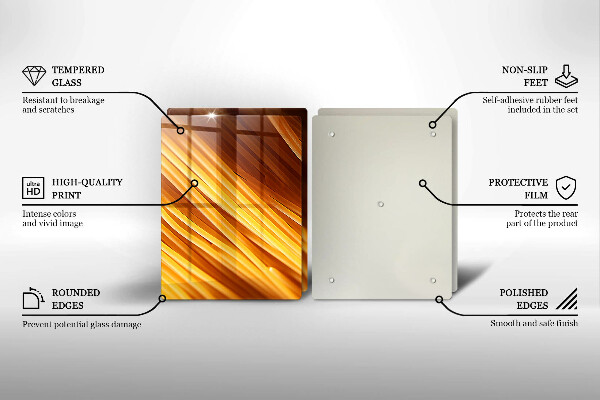 Glass worktop saver Spaghetti pasta