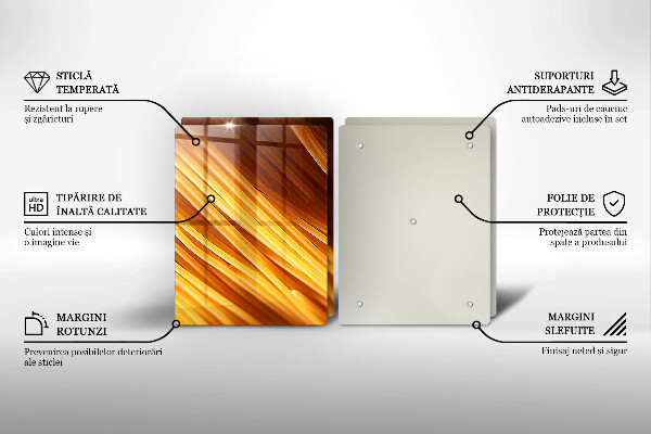 Glass worktop saver Spaghetti pasta