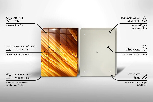 Glass worktop saver Spaghetti pasta