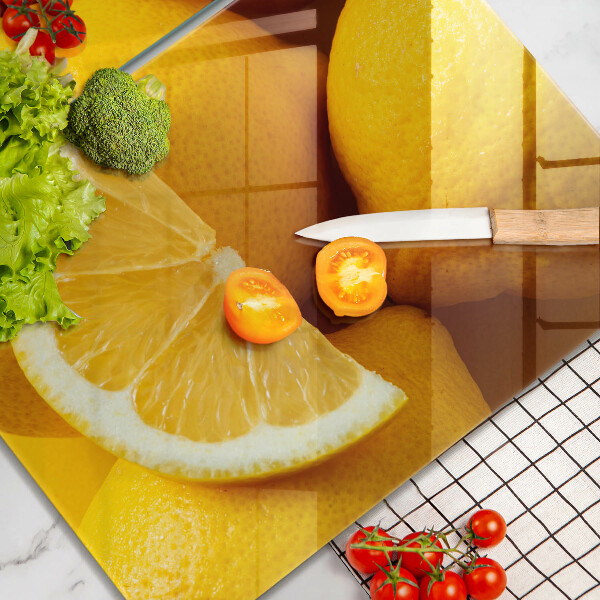Glass worktop saver Juicy lemons