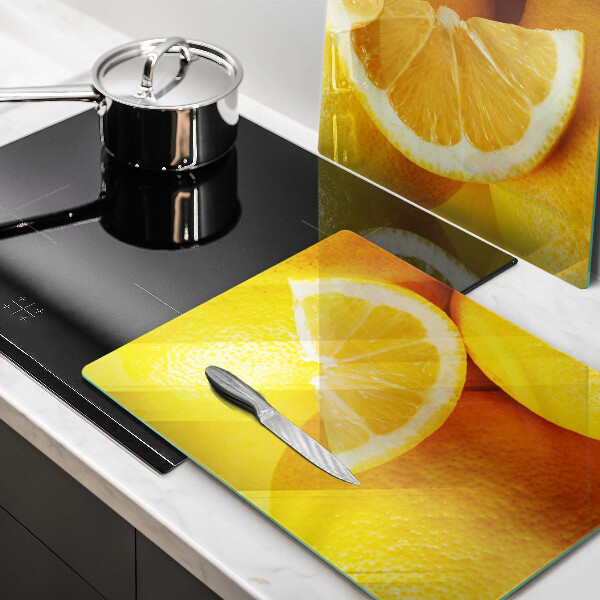 Glass worktop saver Juicy lemons