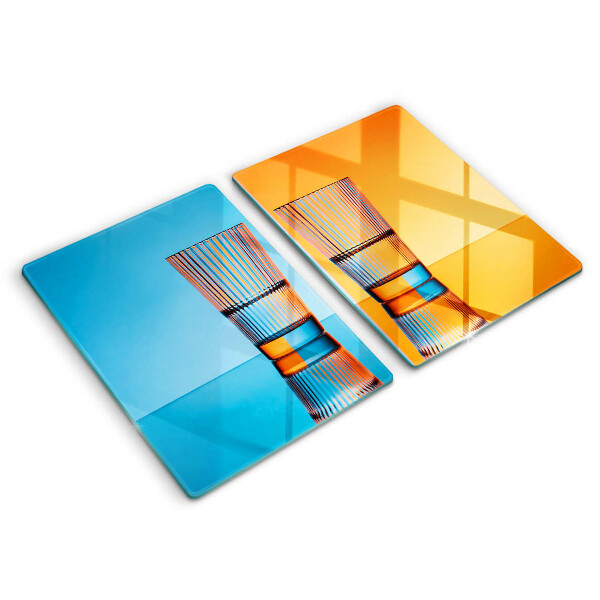 Glass worktop saver Two glasses of water