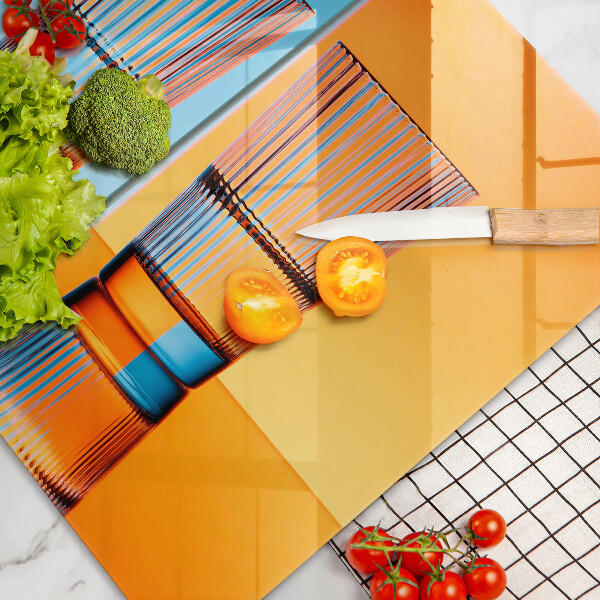 Glass worktop saver Two glasses of water