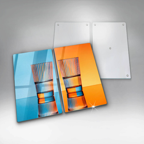 Glass worktop saver Two glasses of water