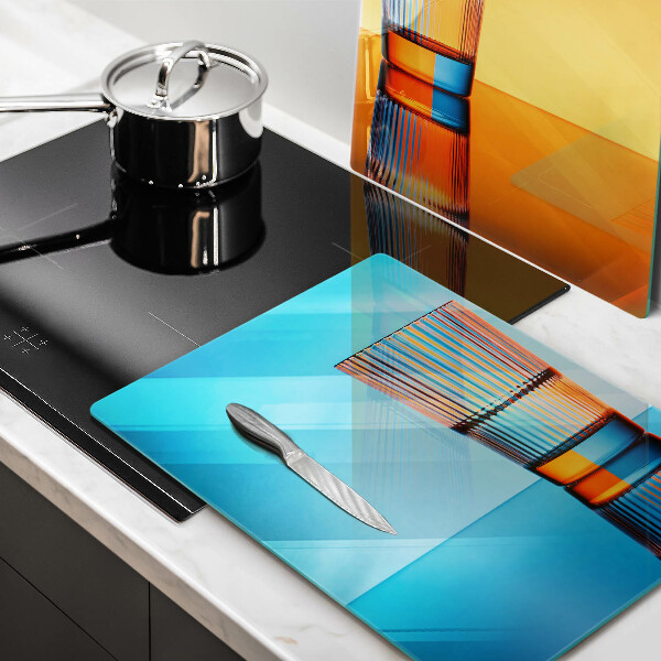 Glass worktop saver Two glasses of water