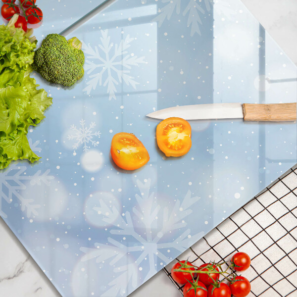Glass worktop saver Winter texture