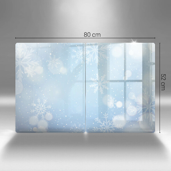 Glass worktop saver Winter texture