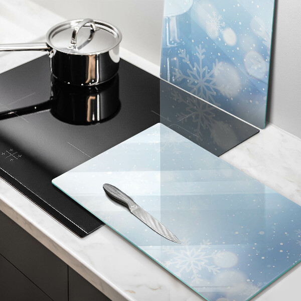 Glass worktop saver Winter texture
