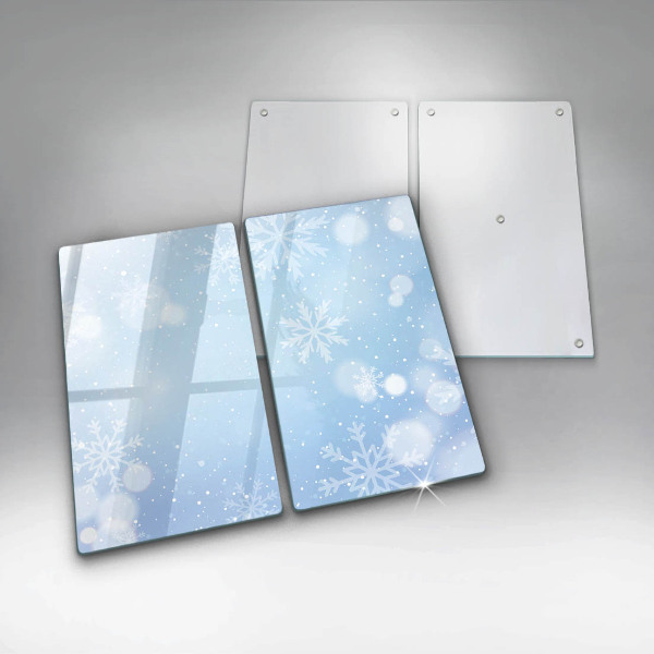 Glass worktop saver Winter texture