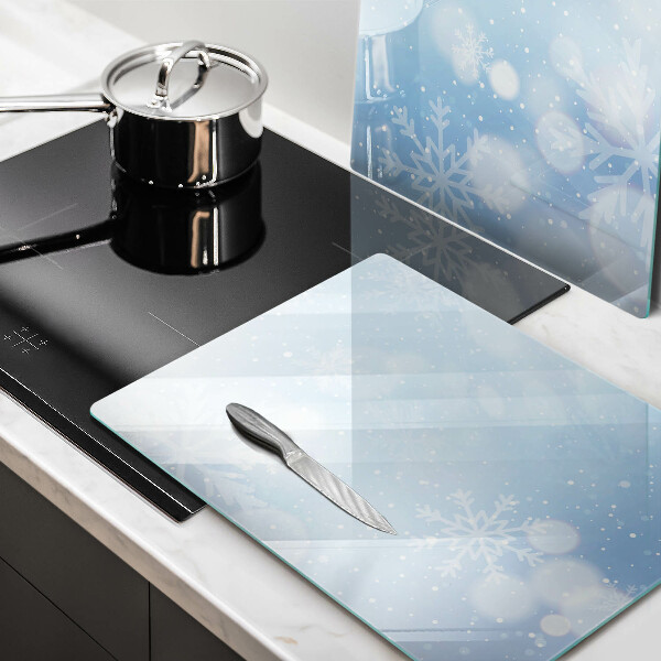 Glass worktop saver Winter texture