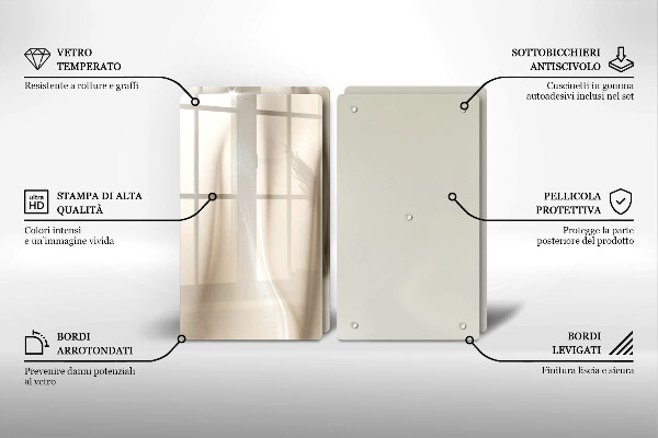 Glass worktop saver Ice cream