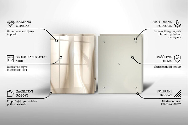 Glass worktop saver Ice cream