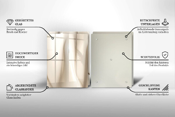 Glass worktop saver Ice cream