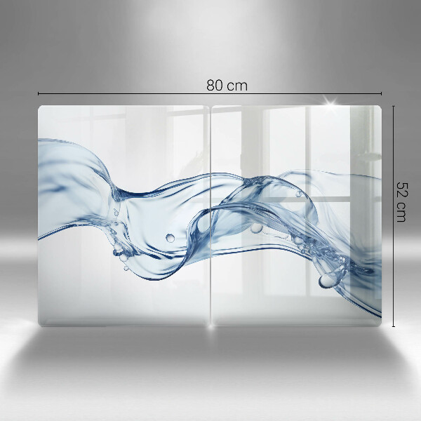 Glass worktop saver Crystalline water