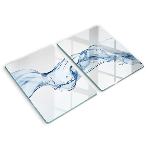 Glass worktop saver Crystalline water