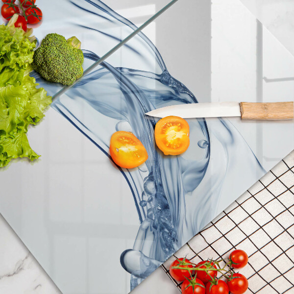 Glass worktop saver Crystalline water