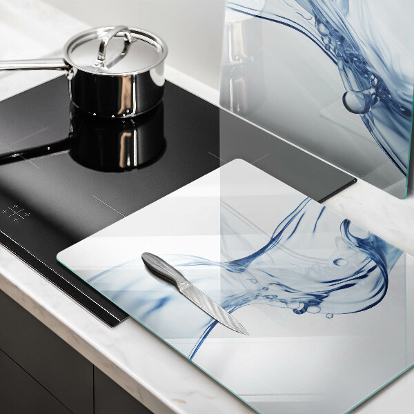 Glass worktop saver Crystalline water