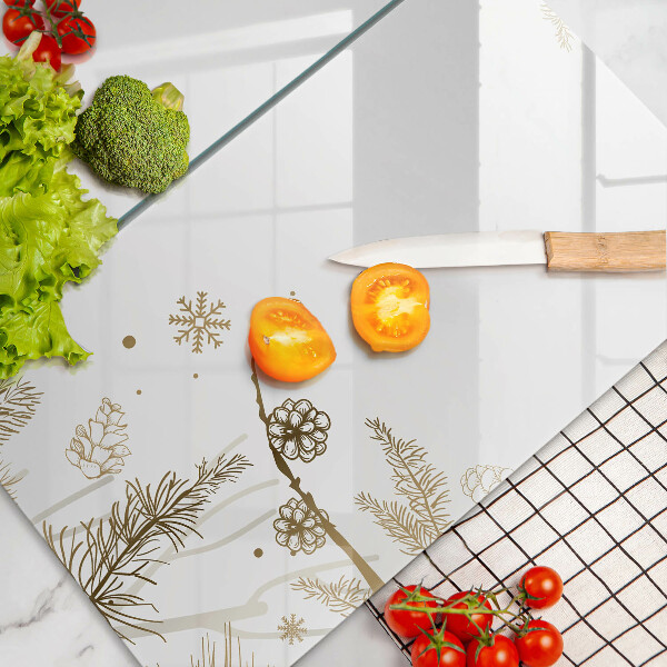 Glass worktop saver Winter decorations