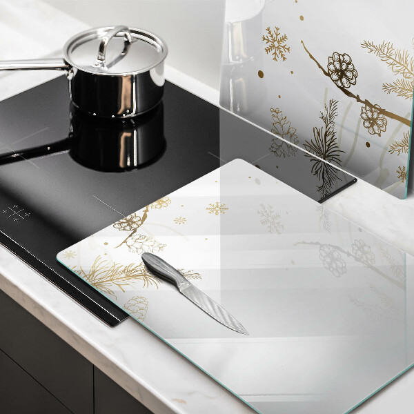 Glass worktop saver Winter decorations