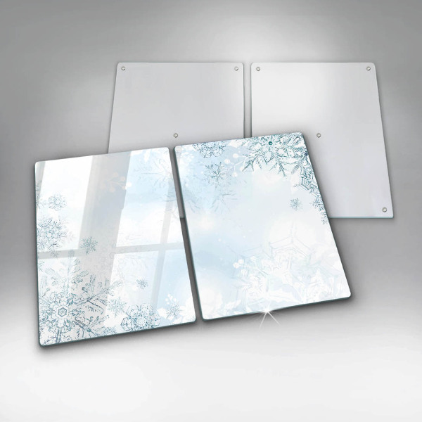 Glass worktop saver Snowflake
