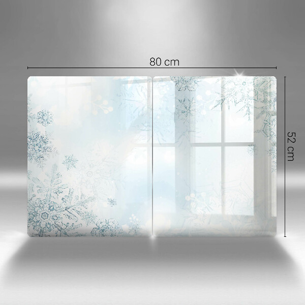 Glass worktop saver Snowflake