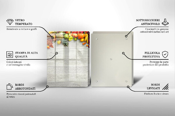 Kitchen worktop protector Fruit on the boards