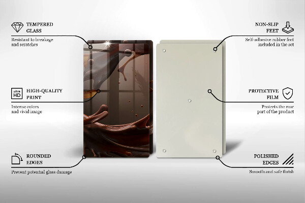 Worktop protector Liquid chocolate