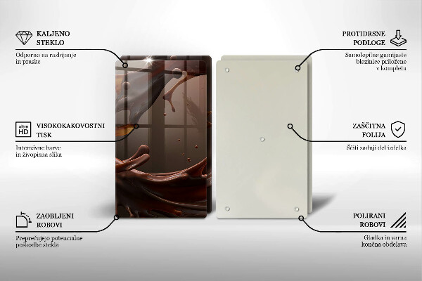 Worktop protector Liquid chocolate