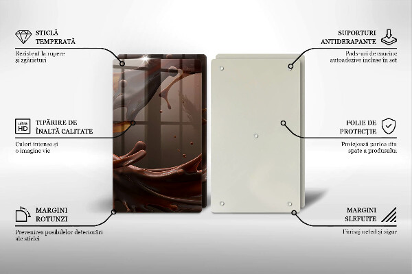 Worktop protector Liquid chocolate