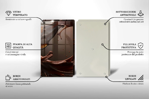 Worktop protector Liquid chocolate