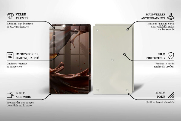 Worktop protector Liquid chocolate