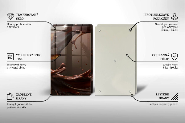 Worktop protector Liquid chocolate