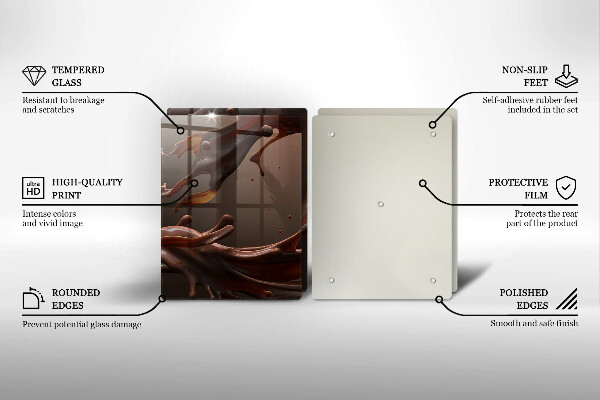 Worktop protector Liquid chocolate