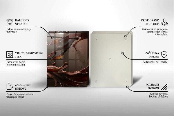 Worktop protector Liquid chocolate