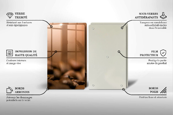 Worktop protector Coffee beans