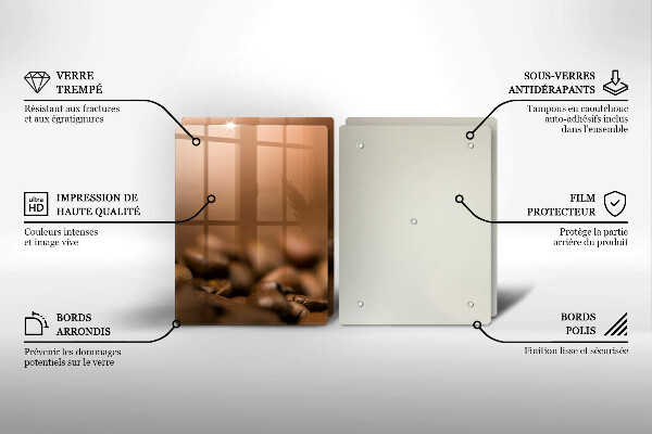 Worktop protector Coffee beans