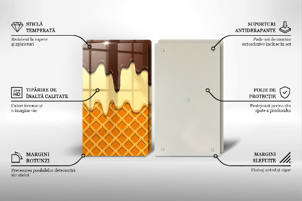 Worktop protector Illustration of ice cream