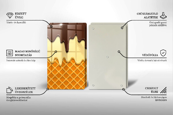 Worktop protector Illustration of ice cream