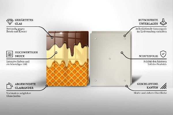 Worktop protector Illustration of ice cream
