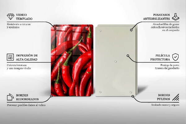 Worktop protector Hot chili peppers