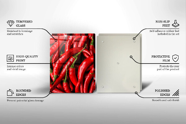 Worktop protector Hot chili peppers