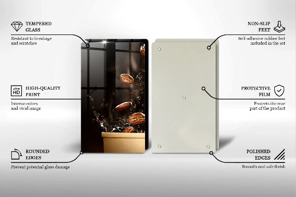 Worktop protector Hot coffee beans