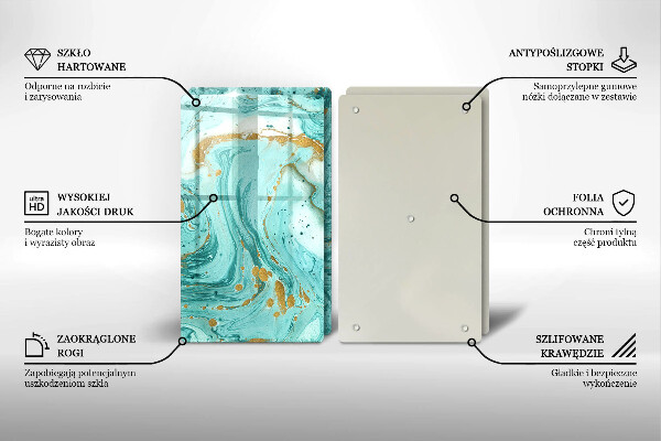 Kitchen worktop protector Blue abstraction